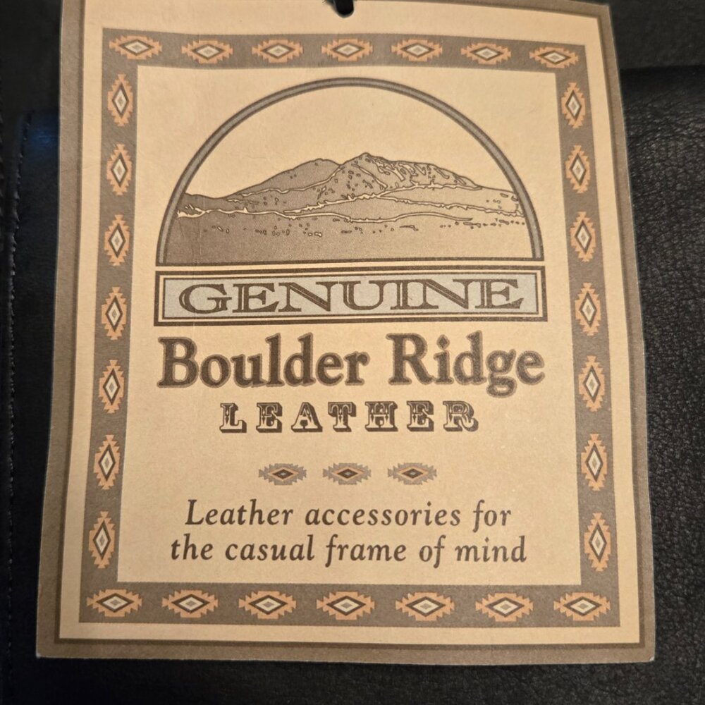 GENUINE BOULDER RIDGE LEATHER UNISEX BAG - Picture 6 of 7